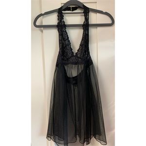 Victoria’s Secret Mesh Halter Slip